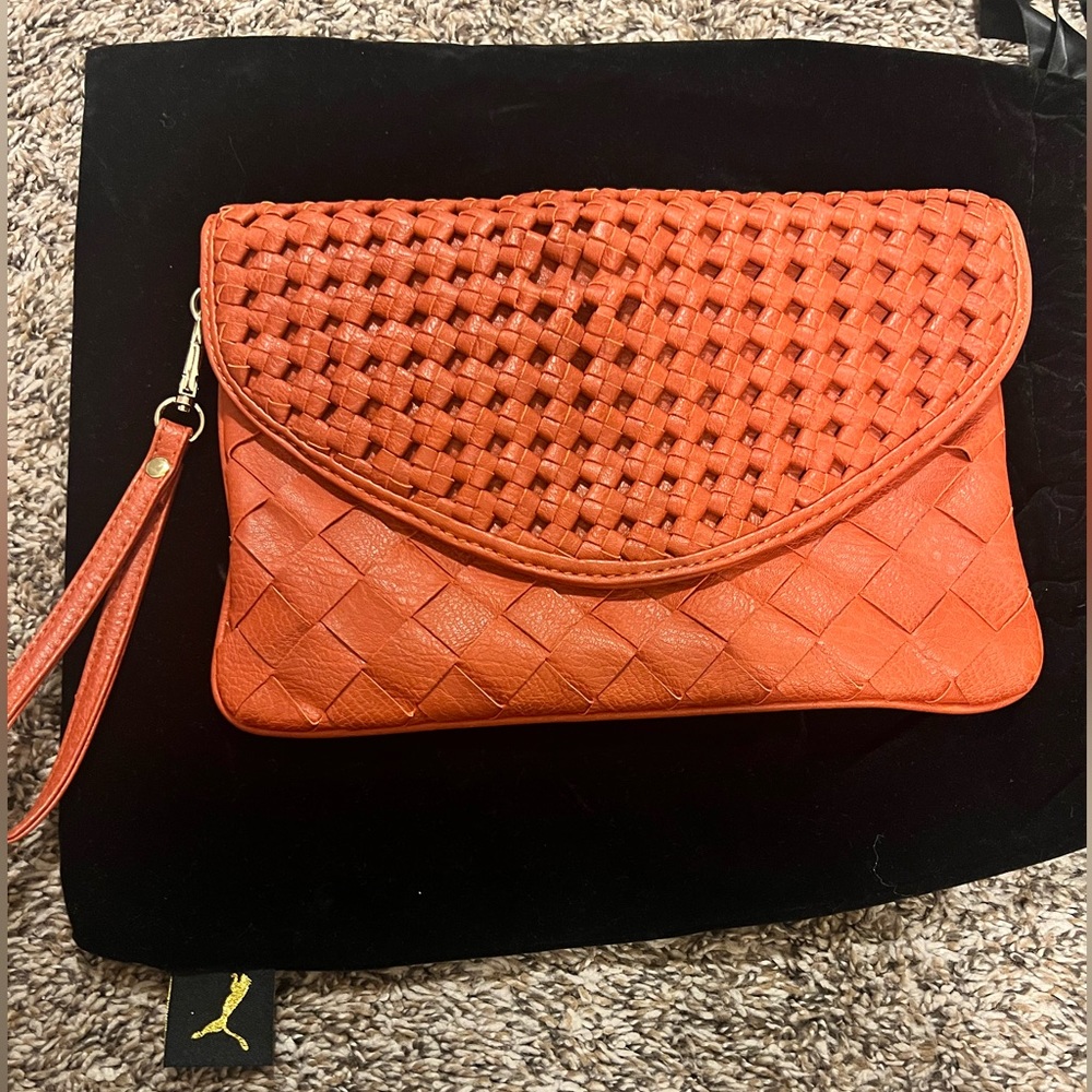 Gorgeous Burnt orange oversized clutch by Urban Expressions